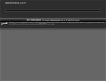 Tablet Screenshot of meekness.com